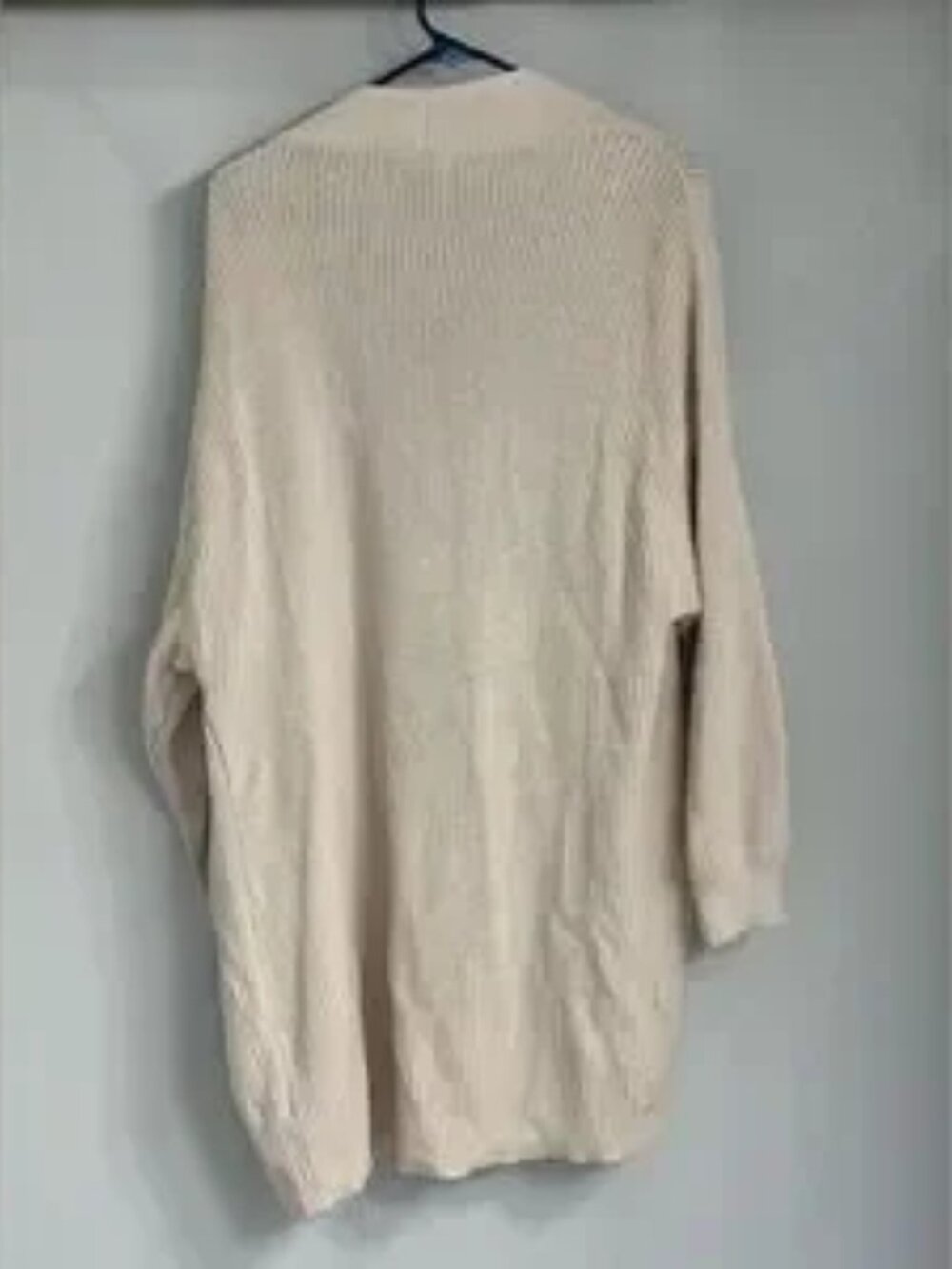 Women's Beige Open-Front Cardigan - Picture 3 of 4